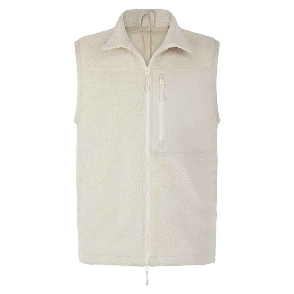 Front Row Unisex Adult Sherpa Recycled Vest / Natural